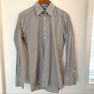 Suitsupply charcoal grey strip shirt